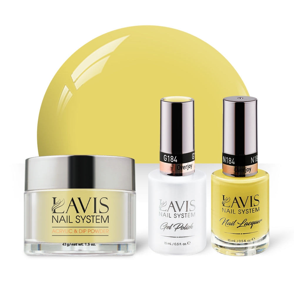 LAVIS 3 in 1 - 184 Overjoy - Acrylic & Dip Powder, Gel & Lacquer