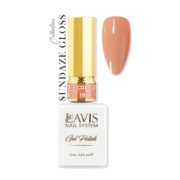 LAVIS C03 - 18 - Gel Polish 0.5 oz - Sundaze Gloss Collection by LAVIS NAILS sold by DTK Nail Supply