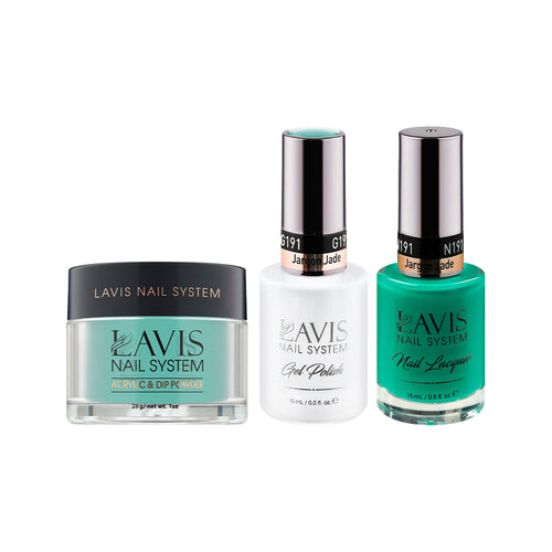 LAVIS 3 in 1 - 191 Jargon Jade - Acrylic & Dip Powder, Gel & Lacquer