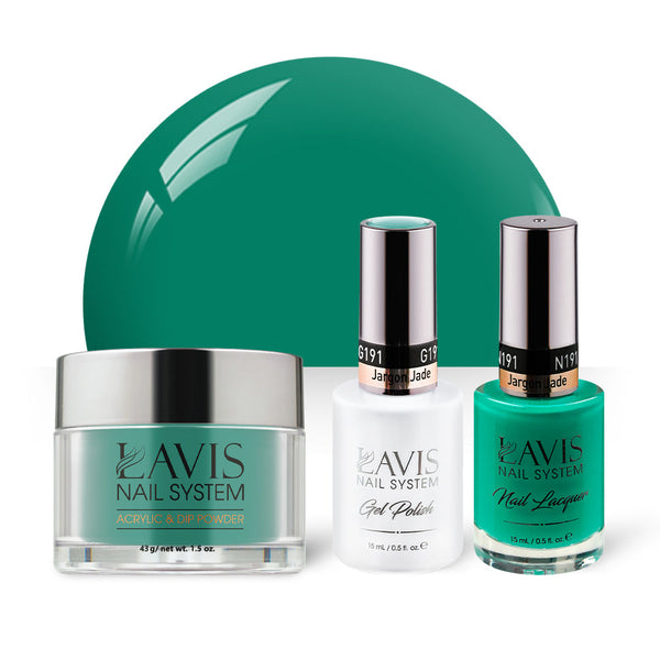 LAVIS 3 in 1 - 191 Jargon Jade - Acrylic & Dip Powder, Gel & Lacquer