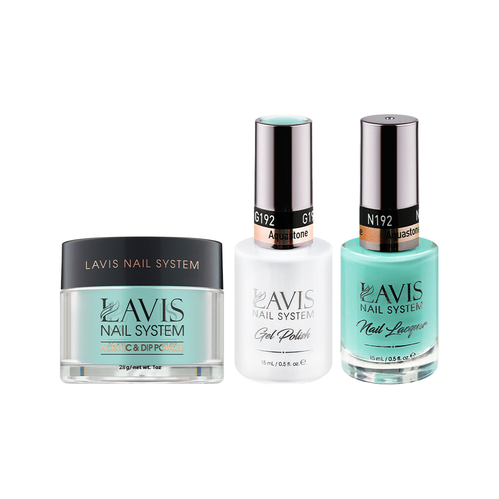 LAVIS 3 in 1 - 192 Aquastone - Acrylic & Dip Powder, Gel & Lacquer