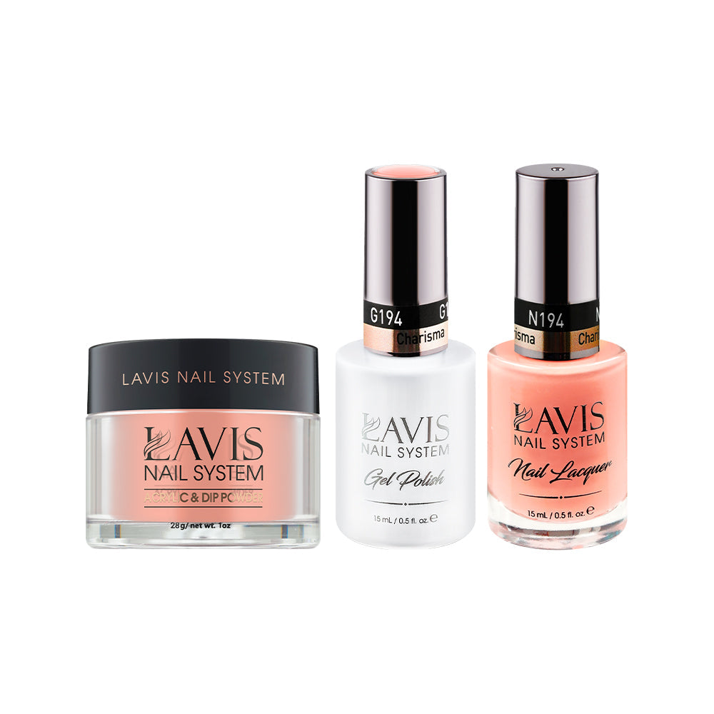 LAVIS 3 in 1 - 194 Charisma - Acrylic & Dip Powder, Gel & Lacquer