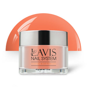 Lavis Acrylic Powder - 195 Sunset - Coral, Peach Colors