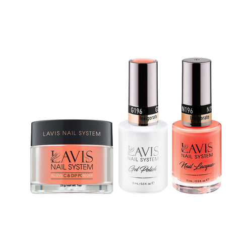 LAVIS 3 in 1 - 196 Invigorate - Acrylic & Dip Powder, Gel & Lacquer