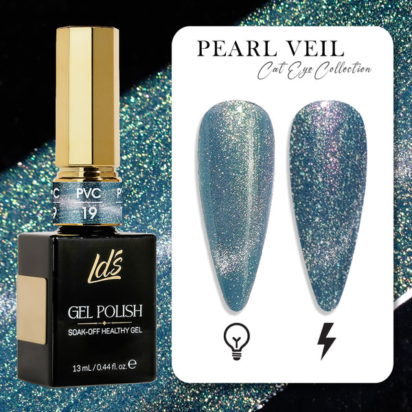 LDS 19 - Gel Polish 0.5 oz - Pearl Veil Cat Eyes