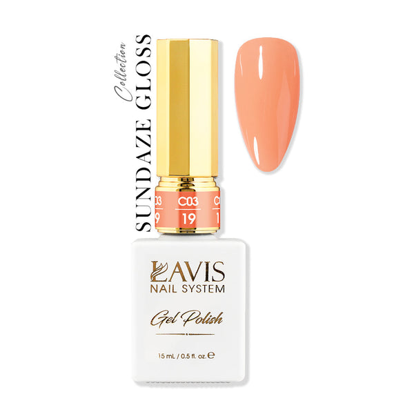 LAVIS C03 - 19 - Gel Polish 0.5 oz - Sundaze Gloss Collection by LAVIS NAILS sold by DTK Nail Supply