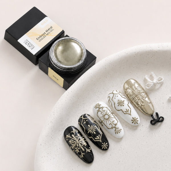 Emboss Gel Polish Nail Art - Gold - 15g