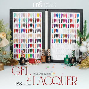 LDS Gel Nail Polish Duo - 137 Red Colors - My Heart's On Fire