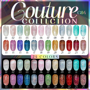 LAVIS Glitter G04 - 12 - Gel Polish 0.5 oz - Couture Collection