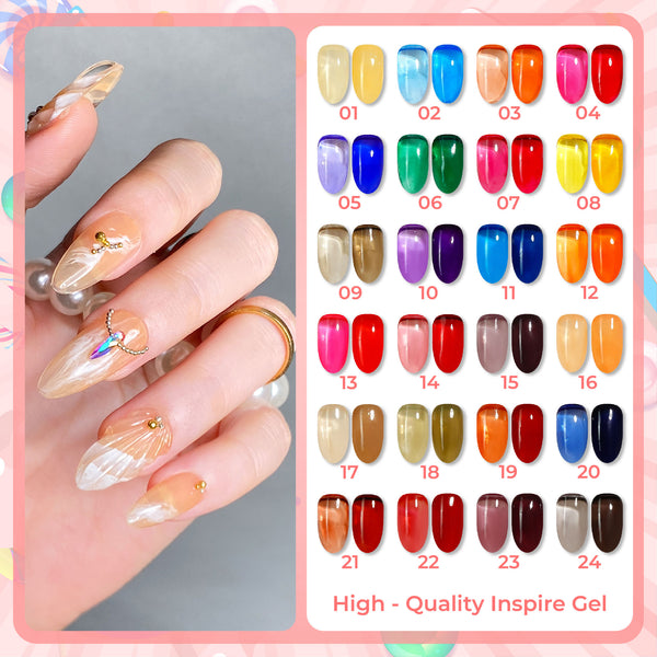 Jelly Gel Polish Colors - Lavis J02-02 - Candy Collection