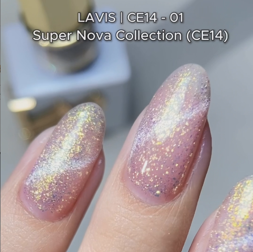 LAVIS 9D Cat Eyes CE14 - 01 (Ver1) - Gel Polish 0.5 oz - Super Nova Collection