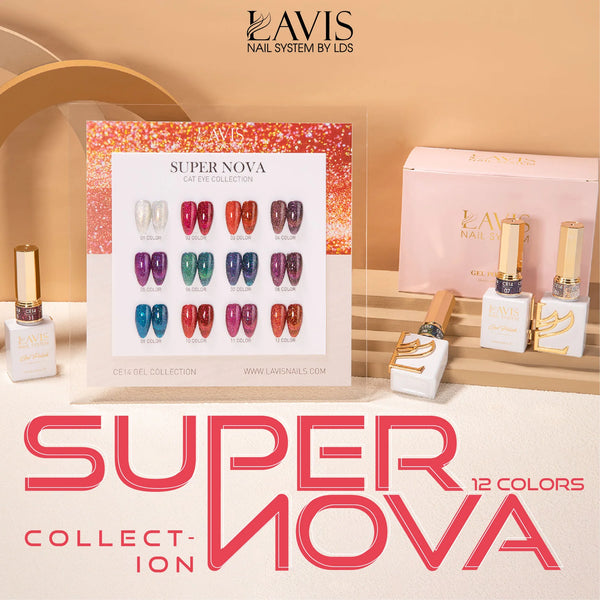 LAVIS Cat Eyes CE14 - 11 (Ver1) - Gel Polish 0.5 oz - Super Nova Collection