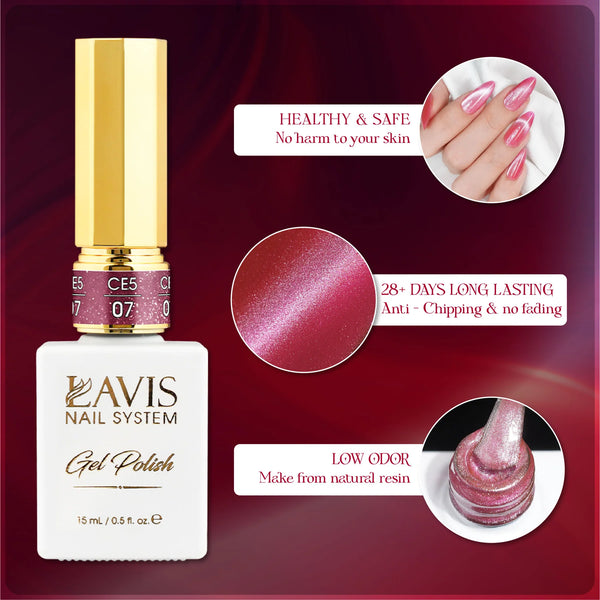 LAVIS Cat Eyes CE5 - 12 - Gel Polish 0.5 oz - Lucid Dream Collection