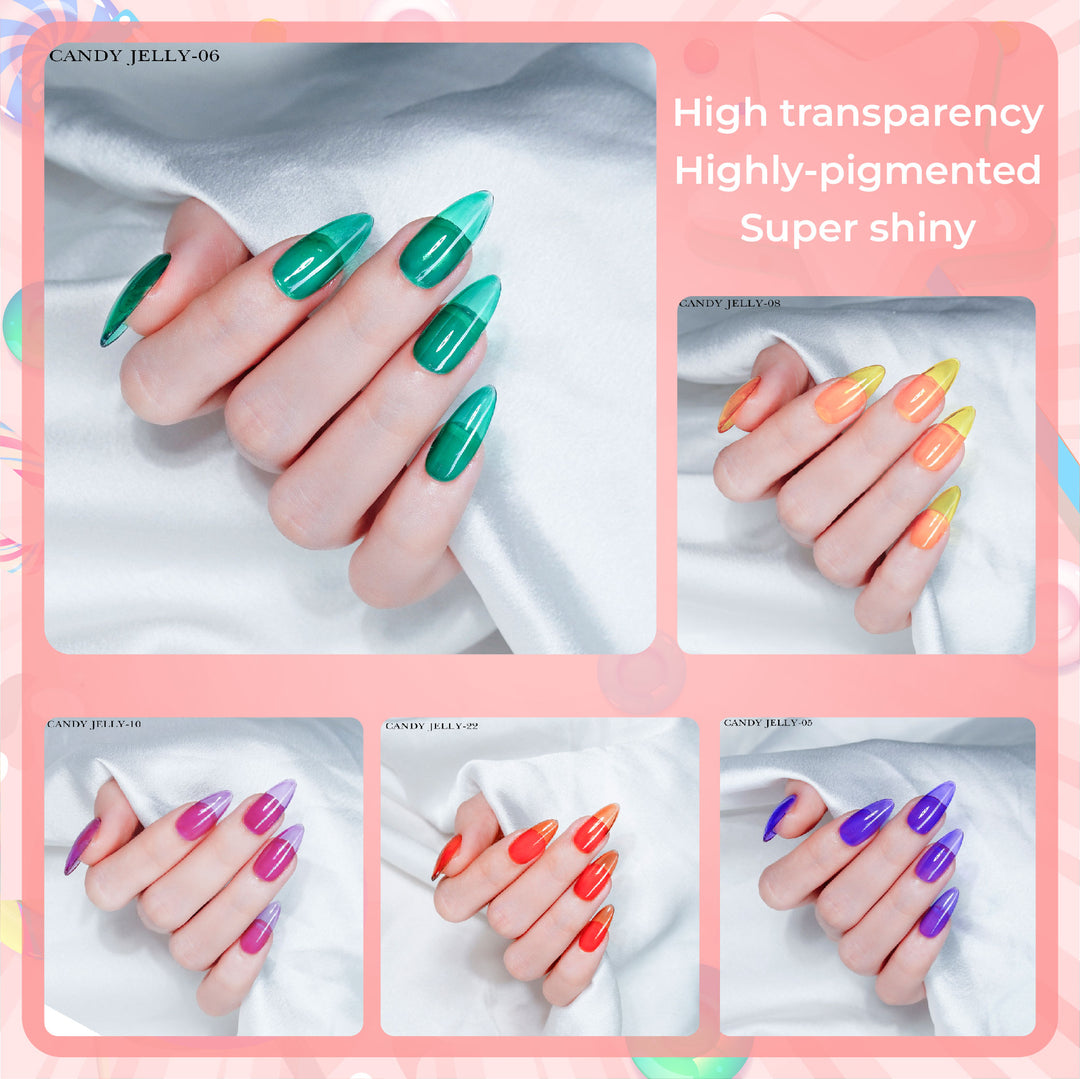 Jelly Gel Polish Colors - Lavis J02-13 - Candy Collection