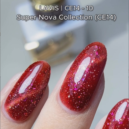 LAVIS 9D Cat Eyes CE14 - 10 (Ver1) - Gel Polish 0.5 oz - Super Nova Collection
