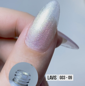 LAVIS Glitter 09 (G03-ver2) - Gel Polish 0.5 oz - Bridal Party Glitter Collection