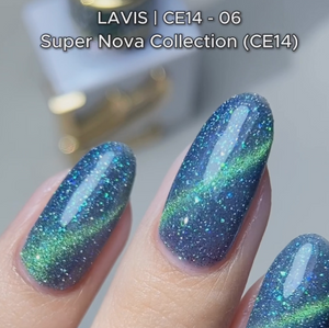 LAVIS 9D Cat Eyes CE14 - 06 (Ver1) - Gel Polish 0.5 oz - Super Nova Collection