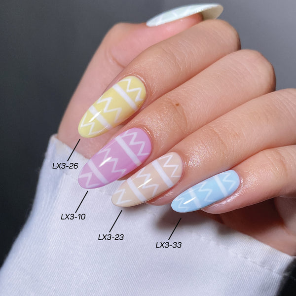 LAVIS LX3 - Set 36 Colors - Gel Polish 0.5 oz - Pastel Flow Collection