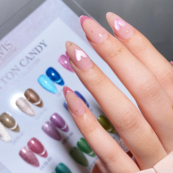 LAVIS 9D Cat Eyes CE10 - 02 (Ver1) - Gel Polish 0.5 oz -  Cotton Candy Collection