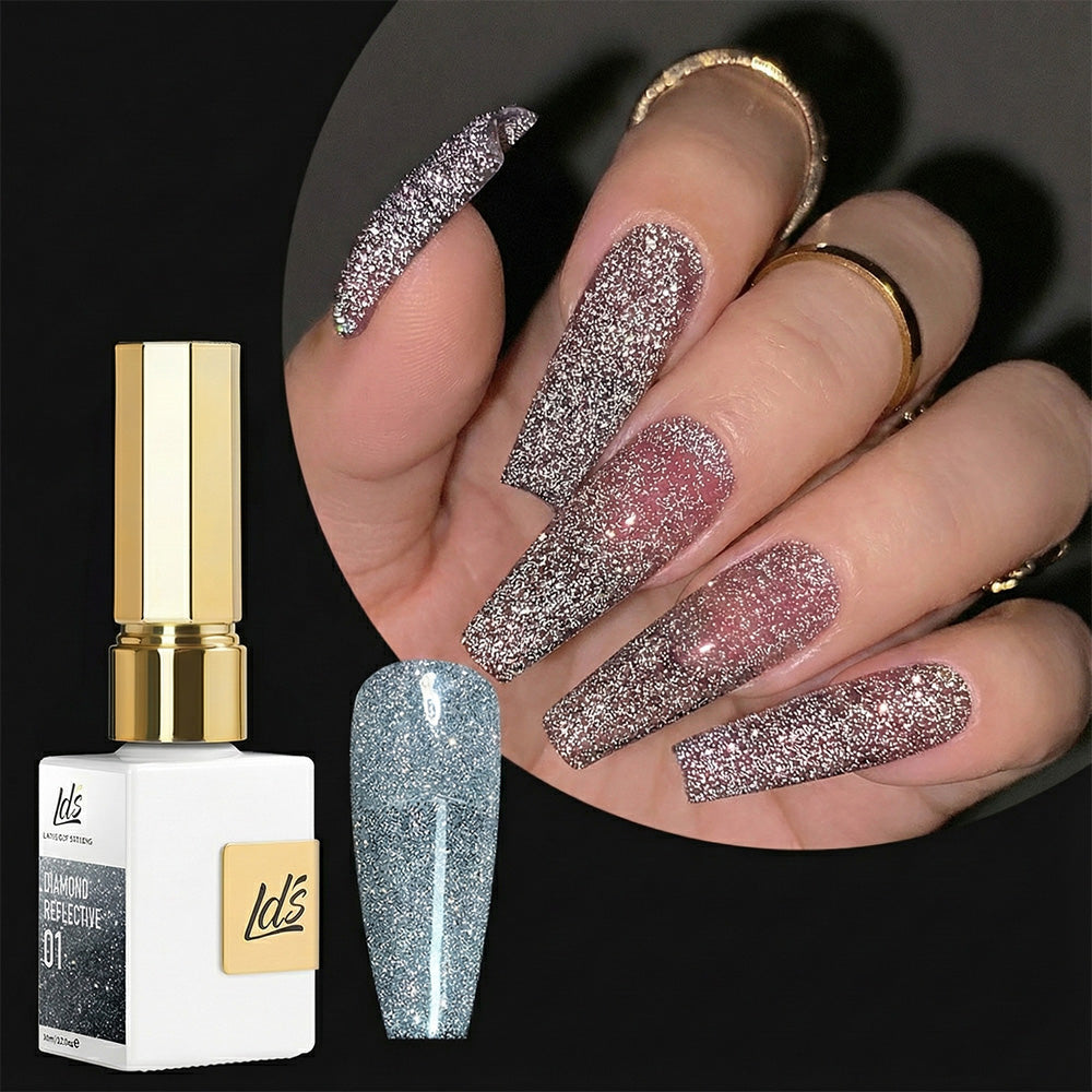 LDS Glitter 01 - Gel Polish 0.5 oz - Diamond Reflective Collection