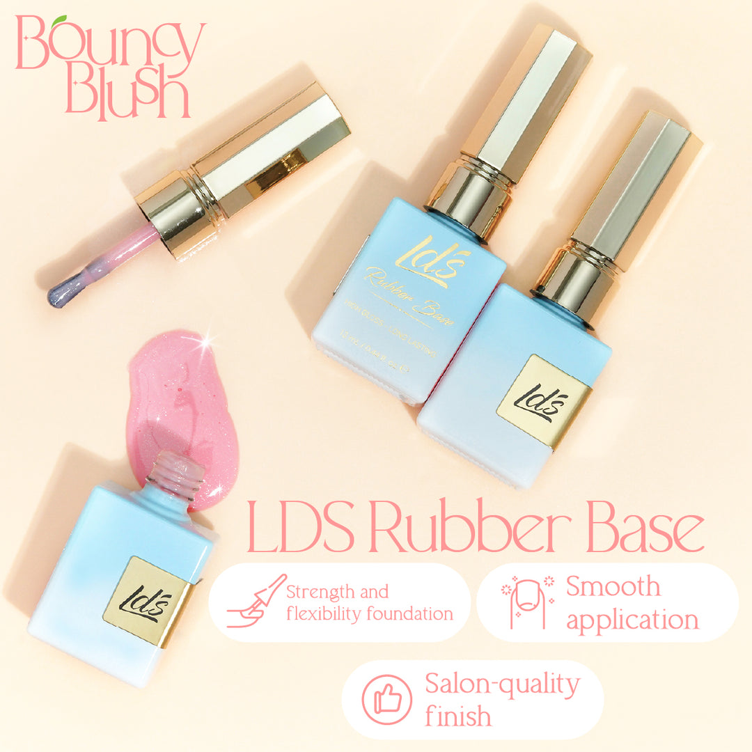 LDS Rubber Base Gel - RB-21 - GEL POLISH 0.5 OZ - Bouncy Blush Collection