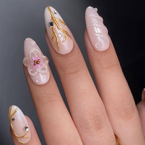 6 Grids Sharp Diamond Clear Glass Rhinestones #01