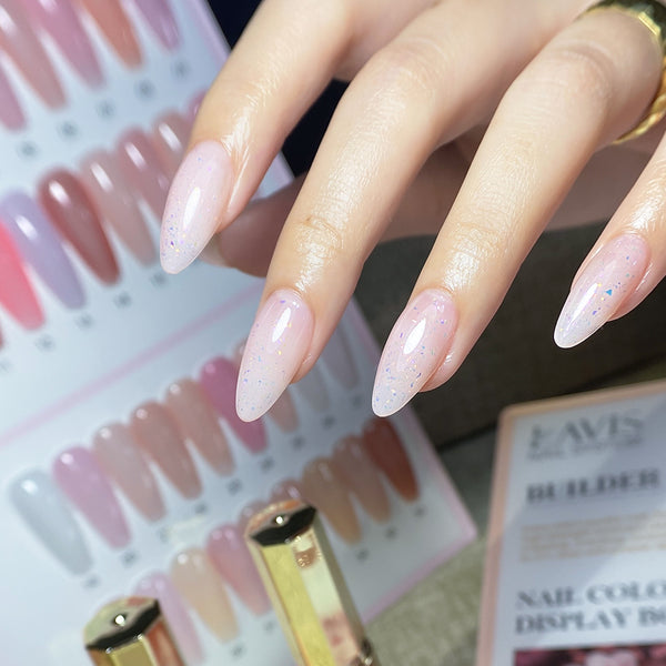 LAVIS Builder Gel In The Bottle - B2-34 Aurora Prism - Gel Polish 0.5oz