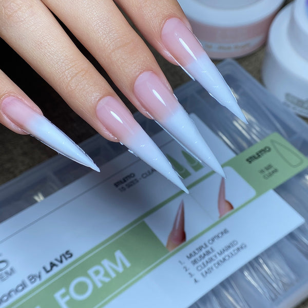 LAVIS - Dual Form Stiletto 15 Sizes Clear