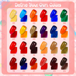 Jelly Gel Polish Colors - Lavis J02-01 - Candy Collection