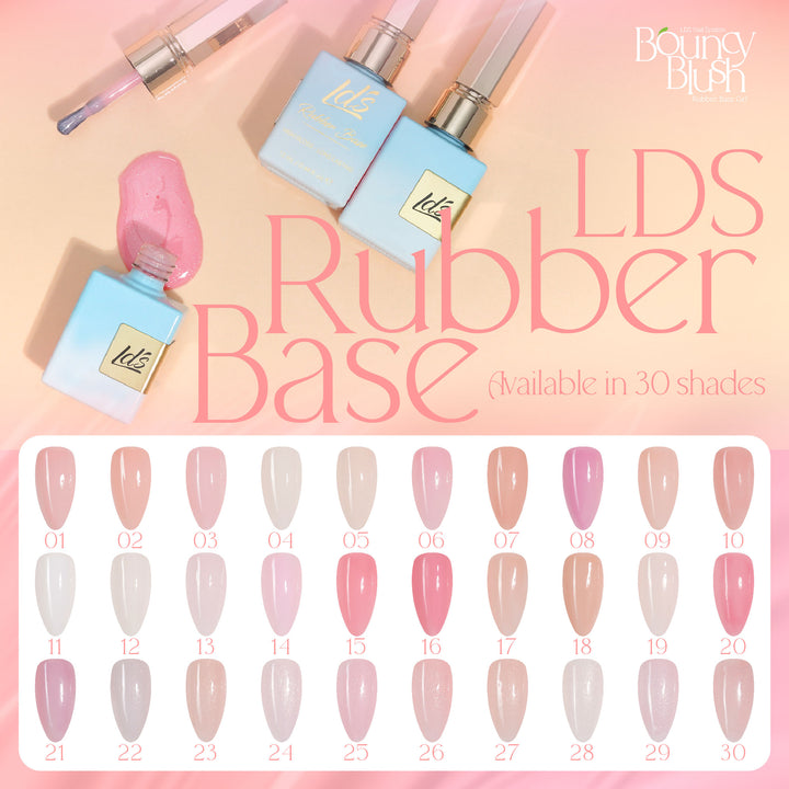 LDS Rubber Base Gel - RB-29 - GEL POLISH 0.5 OZ - Bouncy Blush Collection