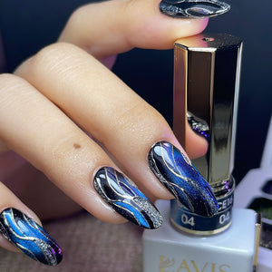 LAVIS 9D Cat Eyes CE16 - 04 - Gel Polish 0.5 oz - Double Vision Collection