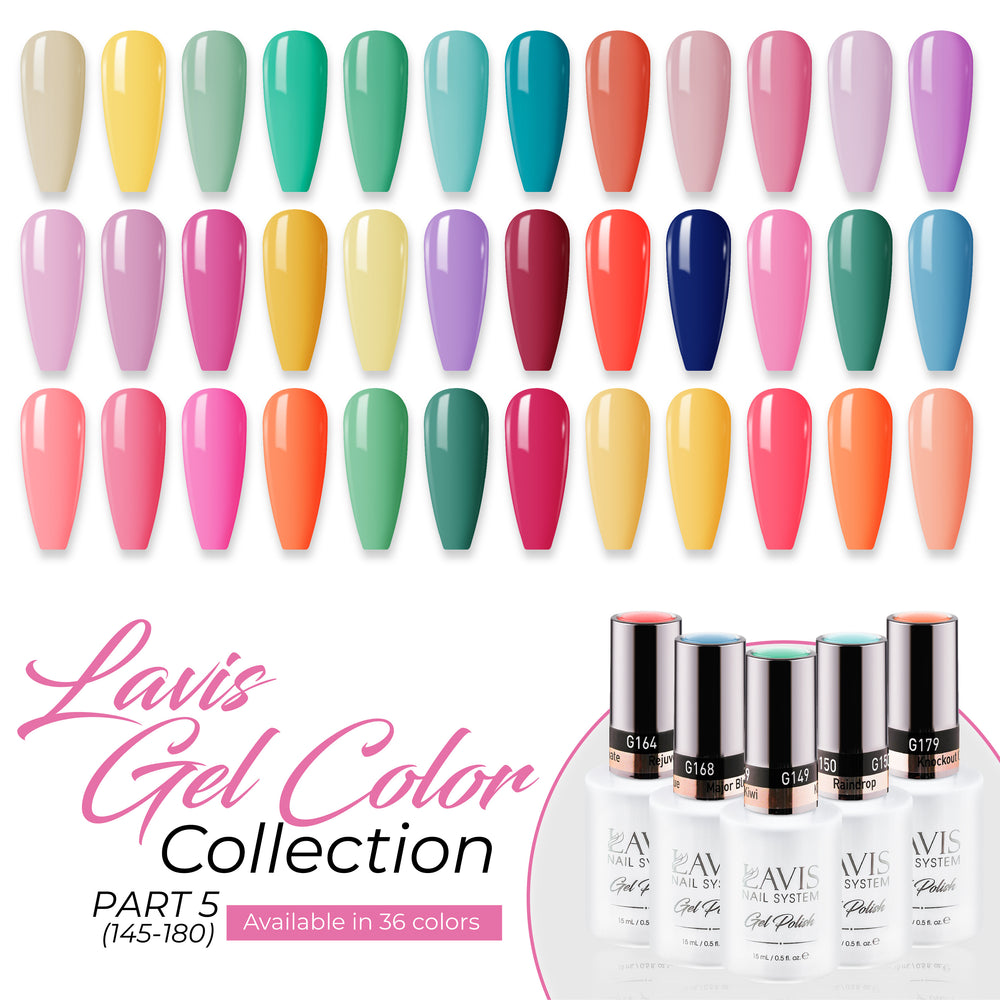 Lavis Gel Polish Part 5 (36 Colors): 145-180