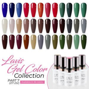 Lavis Gel Polish Part 7 (36 Colors): 217-252