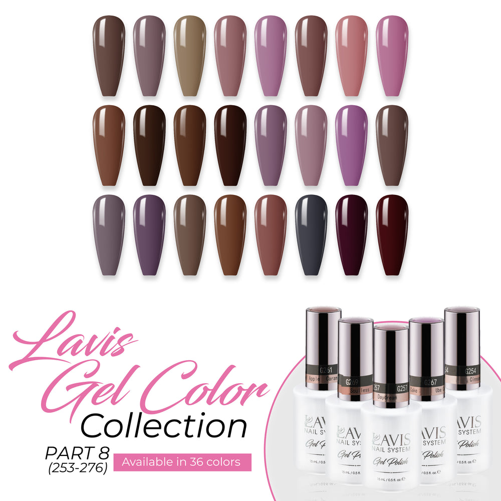 Lavis Gel Polish Part 8 (24 Colors): 253-276