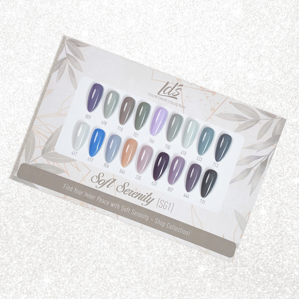 LDS Set 18 Colors - SG1 Soft Serenity Collection - 0.5oz