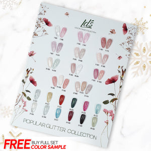 LDS Color Craze Gel Nail Polish - Set 36 Colors - Popular Glitter Collection