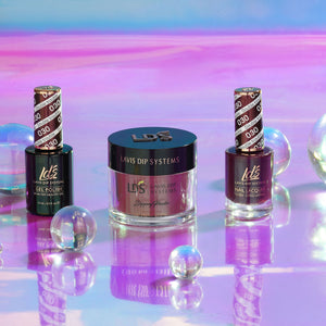 LDS 3 in 1 - 030 Double Trouble - Dip, Gel & Lacquer Matching
