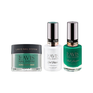 LAVIS 3 in 1 - 204 Kendal Green - Acrylic & Dip Powder, Gel & Lacquer