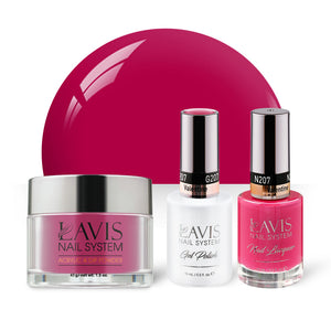 LAVIS 3 in 1 - 207 Valentine - Acrylic & Dip Powder, Gel & Lacquer