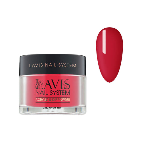 Lavis Acrylic Powder - 210 Lusty Red - Scarlet Colors