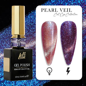 LDS 21 - Gel Polish 0.5 oz - Pearl Veil Cat Eyes