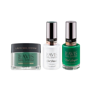 LAVIS 3 in 1 - 225 Evergreens - Acrylic & Dip Powder, Gel & Lacquer