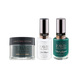 LAVIS 3 in 1 - 226 Cascade Green - Acrylic & Dip Powder, Gel & Lacquer