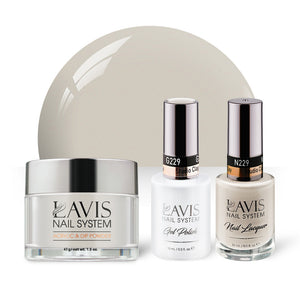 LAVIS 3 in 1 - 229 Studio Clay - Acrylic & Dip Powder, Gel & Lacquer