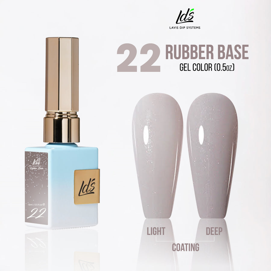 LDS Rubber Base Gel - RB-22 - GEL POLISH 0.5 OZ - Bouncy Blush Collection