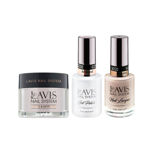 LAVIS 3 in 1 - 230 Ancestral - Acrylic & Dip Powder, Gel & Lacquer