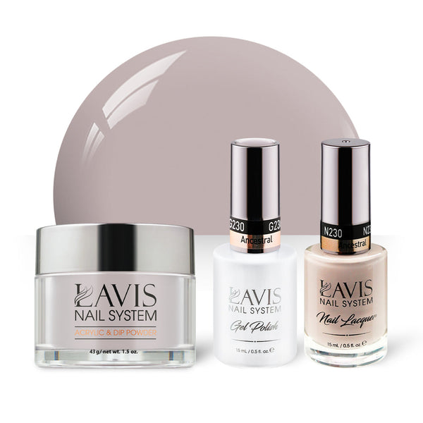 LAVIS 3 in 1 - 230 Ancestral - Acrylic & Dip Powder, Gel & Lacquer