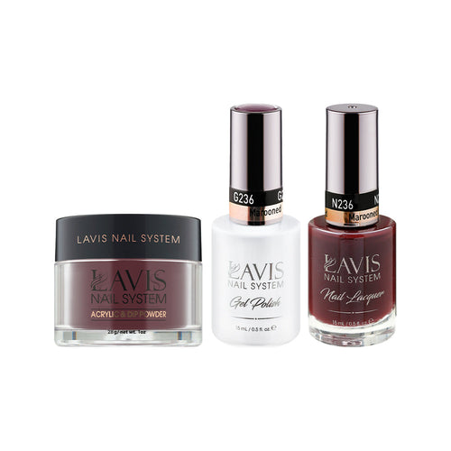 LAVIS 3 in 1 - 236 Marooned - Acrylic & Dip Powder, Gel & Lacquer