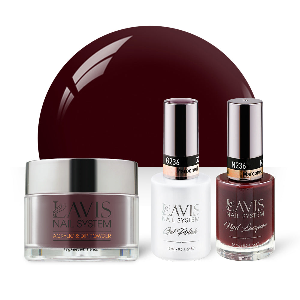 LAVIS 3 in 1 - 236 Marooned - Acrylic & Dip Powder, Gel & Lacquer