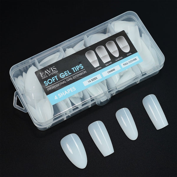 SNS Pro Shield 2.0 Combo - BioRepair Foundation, Gelous Base, Sealer Dry 0.5 oz, LAVIS Soft Gel Tips 4 Shapes